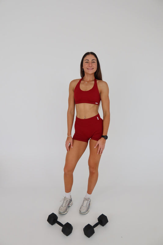 NRG Sculpt Shorts - Ruby Red
